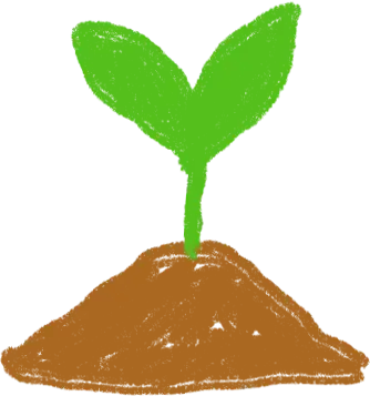 Hand-drawn sprouting seed illustration, symbolizing the Seed package